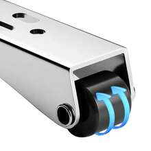 Rueda direccional móvil, rodillo fijo simple y sólido, pie de mesa, mini rodillo móvil, rueda flexible, silenciosa y anti-desgaste, rodillo - 1 pieza - Ver 2