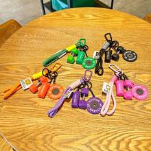 1 Móc khóa thể thao hoạt hình, tạ đòn tinh tế, quà tặng ba lô nam nữ, mặt dây chuyền cốc nước, trang trí quần áo, phụ kiện móc khóa - Nhiều màu - Xem 2