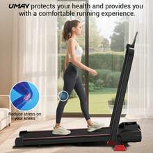 UMAY 3-In-1 Under Desk Incline Treadmill, Folding Treadmill For Home, Treadmill With Walking Pad, 11.5 Km/H, 2.5 HP, Quiet, Brushless, 120 Kg Capacity