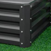 Outsunny Set Of Two 60 X 60cm Steel Planter Boxes Grey - Grey1 - View 8