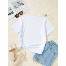 Misfits "I Want Your Skull" Graphic Women'S T-Shirt - Short Sleeve, Crew Neck, White With Black Lettering & Design, Casual Summer Top For Music Fans, Allseason Apparel | Band Merchandise | Sleek Fabric Shirt, Ladies T Shirts - 白色 - 查看 2