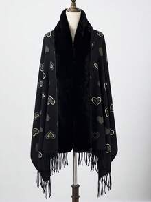 1pc Women's Solid Color Fringe Elegant Soft Lightweight Scarf Shawl For Outdoor Sun Protection