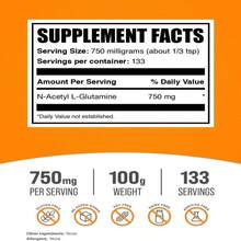 BulkSupplementscom N-Acetyl L-Glutamine Powder - Glutamine Supplement, L Glutamine Powder, Gut Health &Amp; Recovery - Gluten Free, 750mg Per Serving, 500g (11 Lbs) (Pack Of 1) - Flavor NameC - 查看 1