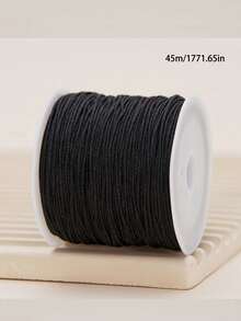 1 件 0.8 毫米多色线，每卷 45 米/1771 英寸，用于 DIY 手链、蕾丝工艺、编织绳、流苏和串珠首饰制作的结线