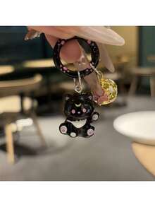 Keychain Student Backpack Cute Pendant Girl Bag Accessories - 黑色 - 查看 7