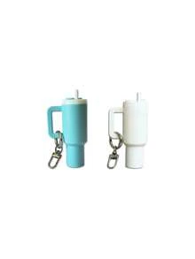 10/8/5/3/2pcs Mini Water Bottle Keychain - Street Style, Multiple Colors, Can Be Used For Keychain Accessory Charms, Wallet Charms, Cups, Wallet Accessories, Mini Water Bottle Keychain, Mini Cup Keychain, Key Ring Or Lip Balm, Cute Water Bottle Keychain, Plastic Material, A Good Gift For The Opening Season
