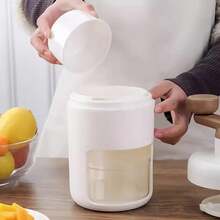 手动碎冰机，小型家用冰粉机，冰淇淋魔法冰粉机，磨冰机，白色喇叭形 - 白色 - 查看 4