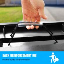 EFAN Heavy Duty Pet Ramp For Car, Folding Anti-Slip Pet Ladder With Back Reinforcement Rib, 90KG, Fit All Vehicles & All Sizes Pets, Easy Storage For Home/Car Trunk - Black - View 7