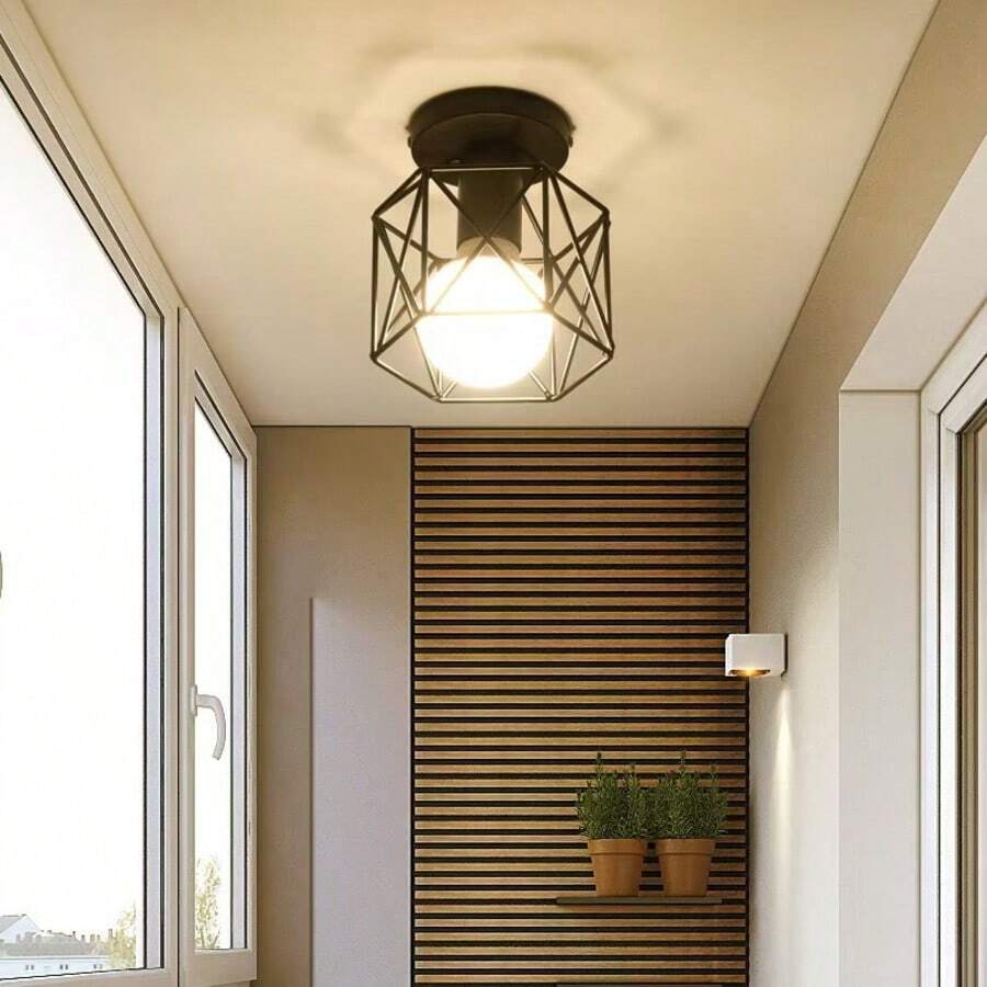 Nordic Minimalist Post-Modern Balcony Light, Corridor, Hallway, Foyer, Entryway, Wardrobe Room Personalized Ceiling Light - Multicolor - View 1