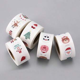 300pcs Christmas Stickers, Notebook Stickers, Special-Shaped Stickers, Gift Labels, Christmas Stickers, Children's Arts And Crafts, Children's Stickers