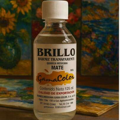 Brillo barniz transparente gama color acabado detallado manualidades 125ml ideal artesanías pintura decoración fácil aplicar durable resistente multiusos proyectos creativos hogar
