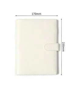 1Set Premium Multi-Functional A5 Photo Card Binder Photo Book, Sleek Album Design, Compact And Durable Organizer, PU Leather Binder Notebook Cover Loose-Leaf Organizer For Daily Planning And Note-Taking, Office Supplies, Ticket Card Collection Book