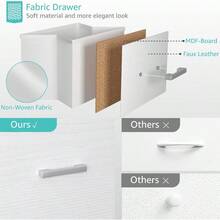 Stackable Storage Drawers Closet Organizers And Storage Fabric White 2 Drawer Dresser For Bedroom 2 Packs Modern