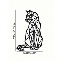 "Boho Chic Wrought Iron Cat Wall Art - Modern Geometric Metal Cat Decor For Wall | Handcrafted 3D Wall Hanging Sculpture For Home & Office Decor | Aesthetic Room Decor For Cat Lovers | Unique Gift Idea For Women & Men | Minimalist Animal Wall Art |  Apartment & Dorm Room Decor | Laser Cut Metal Art For Living Room, Bedroom, Bathroom | Cute Kitty Decor For Halloween & Housewarming | Stylish Wall Décor For Kitchen, Hallway | Funny Cat Lover Gifts | Black Cat Decor For Witchy Aesthetic | Scandinavian Style Home Accents | Farmhouse Wall Hanging Decor | Gifts For Her | Pet Lover Birthday Present",Room Decor,Halloween Decor,Home Decor,Bathroom Decor,Bedroom Decor,Kitchen Decor,Wall Decor,House Decor, Room Decoration Stuff,Living Room Decor - 彩色 - 查看 8