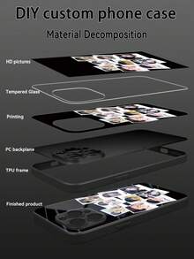 1个定制手机壳，DIY多照片日常生活、家庭、情侣、宠物创意手机壳，兼容三星S24 Ultra/S25 Ultra和苹果17 Pro Max/16 Pro Max/15 Pro/14 Plus/13 Pro/12 Pro Max/11/Xs Max/8/7/6 Plus，送给男友/女友的最佳礼物 - 黑色 - 查看 5