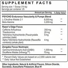 Psycho Pharma Strongest High Stim Preworkout Powder - Edge Of Insanity - Most Intense Pre Workout Supplement For Pumps, Strength, Energy And Feel Good Focus Rivals Famous PWOs Of The Past - Flavor NameG - View 2