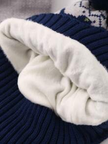 2pcs Dinosaur Kids Hat And Scarf Set, Cute Winter Knit Beanie And Neck Warmer For Baby Boys And Girls - Multicolor - View 8