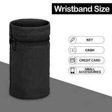 Carteira de pulso leve e moderna com estampa de letras, ideal para viagens, caminhadas, corridas, ciclismo e ioga. Comporta dinheiro, chaves, cartões e documentos de identidade - um item indispensável para o Natal.