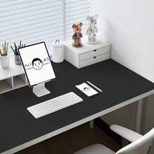 1pc Eye-Protecting Leather Desk Mat, Office Desk Pad, Large Mouse Pad, Laptop Desk Mat, Manicure Desk Mat, Coffee Table Mat, Vanity Table Mat, Super Large Tablecloth, Waterproof, Oil-Proof, Stain-Resistant, Wear-Resistant, Washable Home Dining Table Mat, Suitable For Various Tabletops, Large Dining Table Mat And Small Desk Mat, Fashionable Design, Perfect For Home Decor And Holiday Gifts, Kitchen Counter Mat