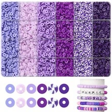 500/3000pcs Polymer Clay Beads Kit, Mixcolor Polymer Clay Beads Kit For Jewelry Making, Perfect For Friendship Bracelets And Supplies Gifts, DIY Friendship Bracelet Necklace Earrings Handmade Craft Supplies