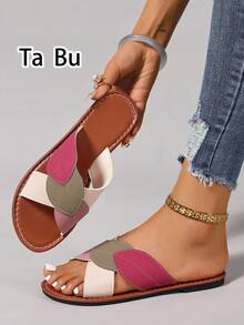 Damskie sandały na jesień w nowym stylu z motywem liści, na wakacje, na imprezę, na imprezę, na plażę, zielone, płaskie kapcie damskie, beżowe sandały damskie, złote płaskie sandały damskie, różowe sandały damskie