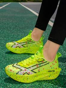 Men's Running Shoes, Lightweight Breathable Non-Slip Sports Shoes Suitable For Running, Jogging, Tennis And Gym - Casual Slip-On Shoes, Fabric Upper And EVA Sole, Suitable For All Seasons - Fluorescent Green - View 10