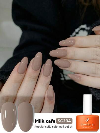 Tonitu g. Tonitu G 7ml 凝胶指甲油 – 浅棕色，可卸除，UV/LED 固化，半永久凝胶指甲油，适合秋冬季居家美甲沙龙及美甲艺术，女士礼品