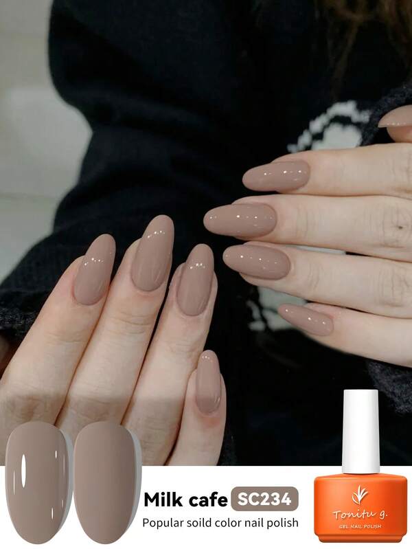 Tonitu g. Tonitu G 7ml 凝胶指甲油 – 浅棕色，可卸除，UV/LED 固化，半永久凝胶指甲油，适合秋冬季居家美甲沙龙及美甲艺术，女士礼品