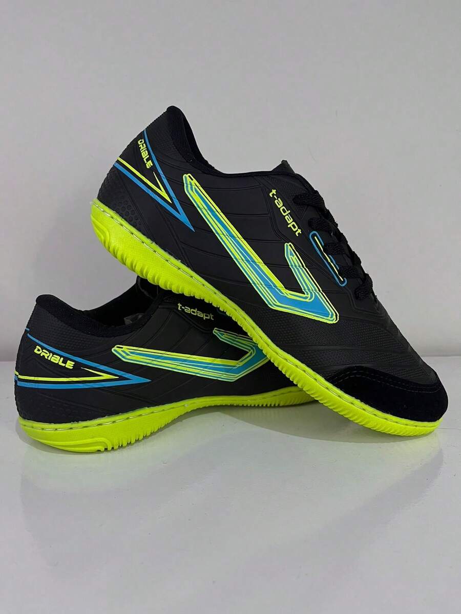 CHUTEIRA FUTSAL TOP PREMIUM VERDE, QUADRA, SALÃO,ESPORTE ,LAZER ,FRENTE COURO - Verde - Visão 1