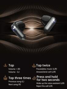 Monster W50 TWS Earphones In Ear Noise Reduction Music Headphones Dual Mic HD Call Earbu - one-size - View 7