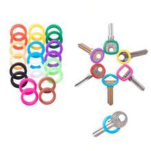 25 chiếc móc chìa khóa đàn hồi silicon nhiều màu sắc, móc chìa khóa linh hoạt và bền, móc chìa khóa nhận dạng, dễ dàng tìm thấy chìa khóa của bạn - Nhiều màu - Xem 11