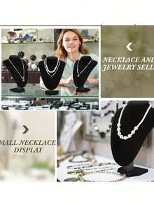 Soporte de collar con forma humana, estante de exhibición de collares, adecuado para exhibición en mostrador