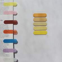 100张透明便签自粘书签注释阅读书透明标签卡哇伊可爱文具 - 彩色 - 查看 9