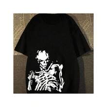 Skeleton T-Shirt Streetwear Street Fashion Unisex Men Women 100% Cotton Top Premium Streetwear New Release Immediate Shipping Various Colors!! Plus Size - màu đen - Xem 1