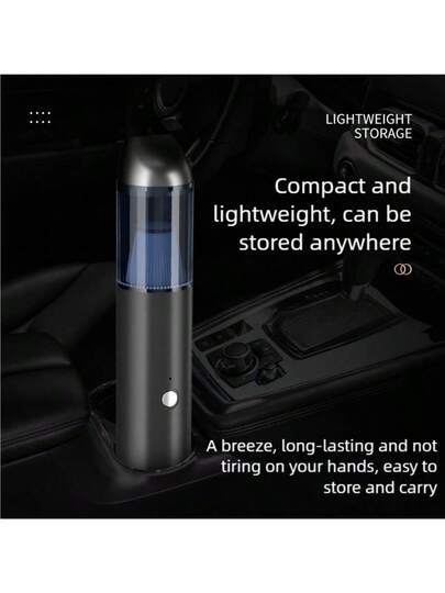 OBOVAY Car Stofzuiger Cleaner Cleaning Supplies, Cordless held Powerful Portable Cleaner, Rechargeable Home Free Accessories. Interior Cleaning, Computer Desktop Cleaning. Small Size, Easy To Store, Take Out The Dust Cup, Straight (Brushless Type Upgraded, Upgraded Suction Power) view 4