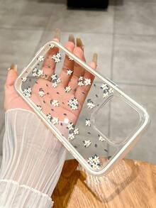 Ins Style 高品质多巴胺色彩系列 极简小碎花白色纯色边框手机壳 适用于 15/16 Pro Max 创意苹果11/12/13/14 Pro防摔手机壳 - 彩色 - 查看 3