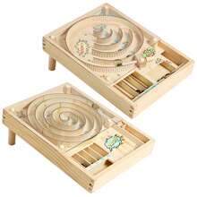 1 Stück vintage Holz Flippermaschine Spielzeug, Tischflipper Spiel, Weihnachtsgeschenk, Atmosphäre Dekoration