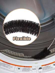 1pc Flexible Dryer Vent Cleaning Kit - Multi-Purpose Lint Brush Suitable For Refrigerator Condensation Tray, Washing Machine And Vents
