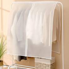 2/1 pieza Fundas transparentes para prendas con cremallera, fundas antipolvo para perchas para el hogar, almacenamiento de armario en dormitorio