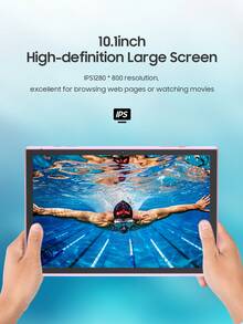Coopers 10.1 Inch Android 15 Tablet With Protective Case, WiFi Tablet, RK3326S Quad-Core 1.6GHz/3GB RAM 32GB ROM/2.4G+5G WiFi+WiFi 6/BT 5.2/FHD IPS Touchscreen/2MP+5MP Dual Camera/6000mAh/Support 1TB SD Expansion/Support Widevine L1 (Adapter Not Included) - Pink - View 9