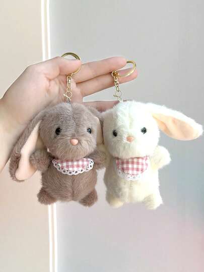 1 件可爱围兜兔子毛绒吊坠卡通钥匙扣情侣钥匙扣毛绒兔子吊坠动物钥匙扣包挂柔软蓬松柔和钥匙扣可爱兔子吊坠包链女士情人节礼物生日纪念品卡通配饰钥匙圈生日礼物女士钥匙扣包饰汽车钥匙扣室内装饰柔软毛绒钥匙扣配件小礼物情侣礼物活动纪念品派对道具礼物朋友礼物。