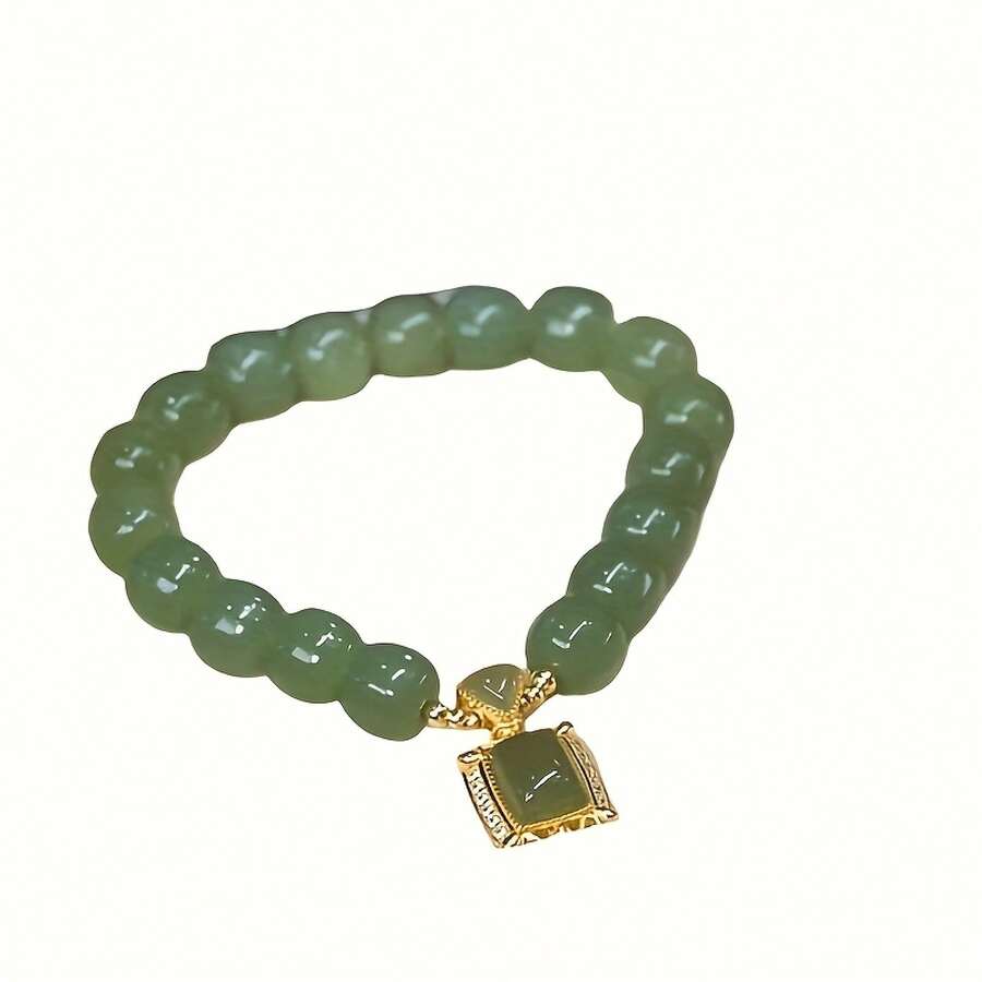 A Pair Of Dark Green Couple Energy Bracelets|Anniversary Promise Gift For Her/Him, Symbol Of Bonding And Pairing