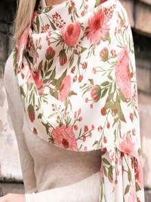 1 pieza Bufanda ligera de estilo cachemira sintética para mujer, para Navidad y otoño/invierno, accesorio de viaje, chal, calentador de cuello, accesorio de moda, cálido, lujoso, fiesta de Navidad, favor de fiesta, regalo, uso diario en el hogar, estilo largo para protección del cuello - Multicolor - Ver 6