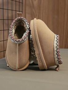 1 Pair Baby Autumn/Winter Snow Boots, Comfortable And Lightweight, Suitable For Indoor And Outdoor Wear - Apricot - View 3