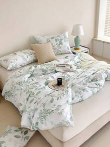 柔软爱心图案被套套装 - 最佳两件套/三件套床上用品套装 - 包括 1 个床被套和 1/2 个枕套 - 价格实惠，品质优良，适用于单人床、双人床、加大双人床、标准双人床，闪亮金色金属质感被套床单套装 - 綠色 - 查看 5