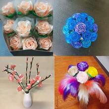 1 卷浅粉色/红色涤纶丝带花束包装丝带（尺寸 0.6/1/1.5/2/2.5/3.8/5 厘米），适用于 DIY 工艺品、礼品包装、婚礼装饰、蝴蝶结制作、婚礼糖果盒包装、圣诞节和派对装饰、婚礼请柬、节日装饰