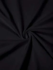 Women'S Plus Size "Made In The 70's" Retro Graphic T-Shirt - Casual Crew Neck, Black Polyester Blend, Stretchy & Machine Washable - Fashionable 70s Style, Vintage Tee | Playful Text Design | Comfortable Fit - 黑色 - 查看 3