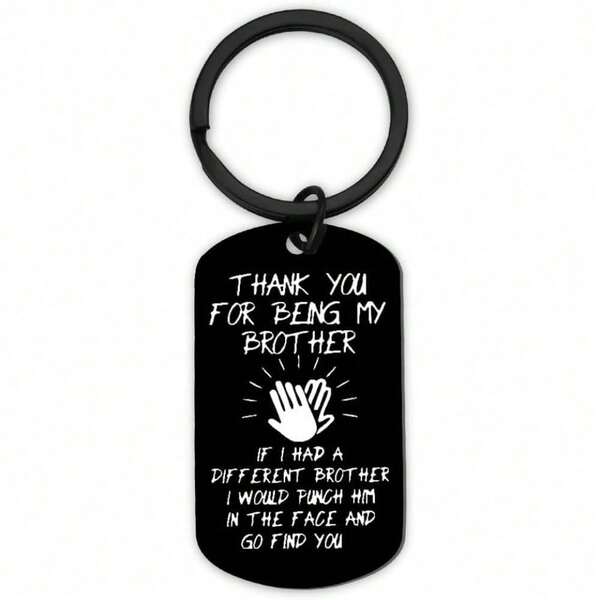 1 peça de presentes de Natal engraçados para irmão, chaveiro "Se eu tivesse um irmão diferente", chaveiro para meu irmão, presentes de aniversário da irmã mais velha, adolescente, irmão mais velho, ideias para presentes de Natal e aniversário