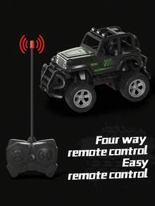 Vehículo de control remoto todoterreno en miniatura, juguete, regalo para niños, 3 opciones de color, diseño de coche realista