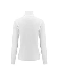 HOPLYNN 4 Pack Women's Turtle Neck Long Sleeve Shirts Fall Fashion Turtleneck Baselayer Undershirts Tops Underscrub Quick-Drying And Breathable Work Clothes - 彩色 - 查看 2